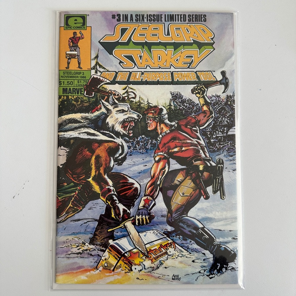 Steelgrip Starkey #3 Epic Marvel Comics Nov 1986 Alan Weiss Limited Series